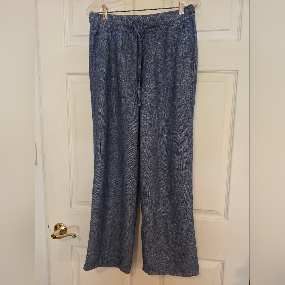 Old Navy women's wide leg linen blend pants, S